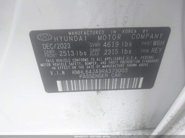 KMHL64JA9RA373003 Hyundai SONATA SEL