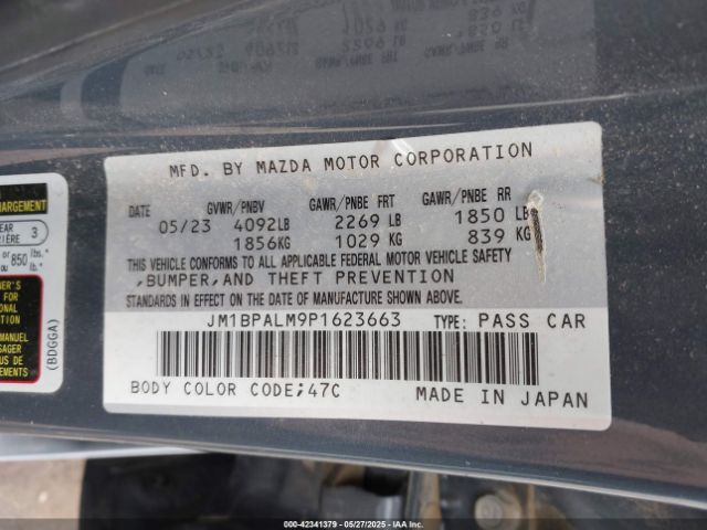 JM1BPALM9P1623663 Mazda Mazda3 2.5 S Carbon Edition