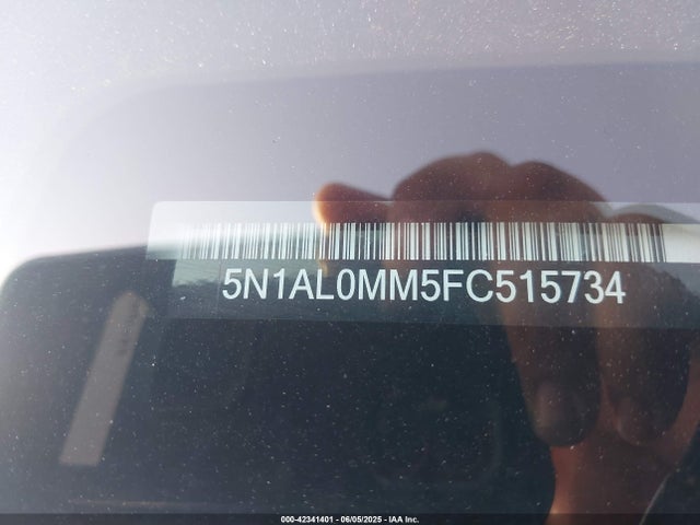 5N1AL0MM5FC515734 Infiniti QX60
