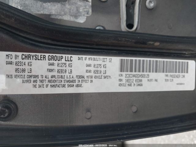 2013 CHRYSLER 300 2C3CCAAG5DH569129 Photo 8