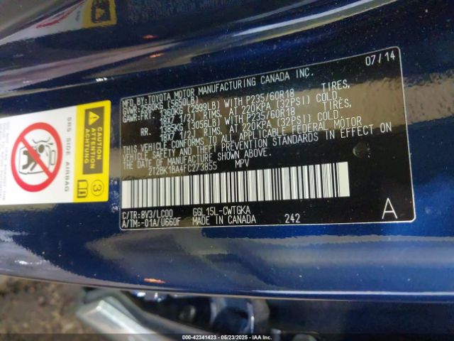 2T2BK1BA4FC273855 Lexus Rx 350 Crafted Line/f Sport