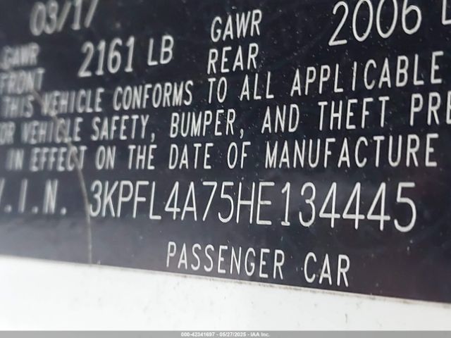 3KPFL4A75HE134445 KIA FORTE LX