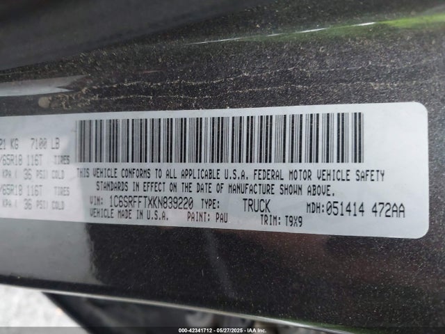 RAM 2019 2019 1C6SRFFTXKN839220 Image 9