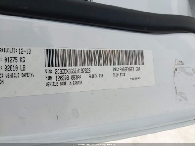 2C3CDXBG5EH197629 Dodge Charger Se