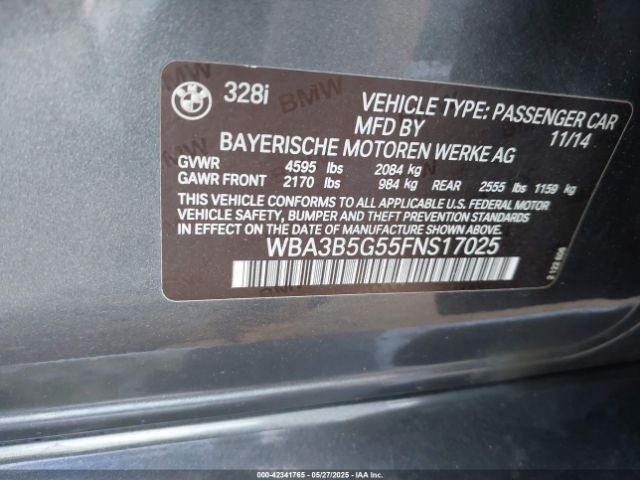 WBA3B5G55FNS17025 BMW 328i Xdrive