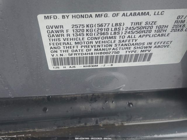 2017 ACURA MDX 5FRYD4H81HB002750 Photo 8