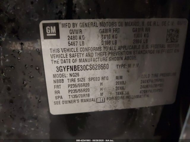 2012 CADILLAC SRX 3GYFNBE30CS628660 Photo 8