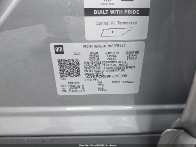 2023 CADILLAC XT6 1GYKPCRS9PZ193999 Photo 8