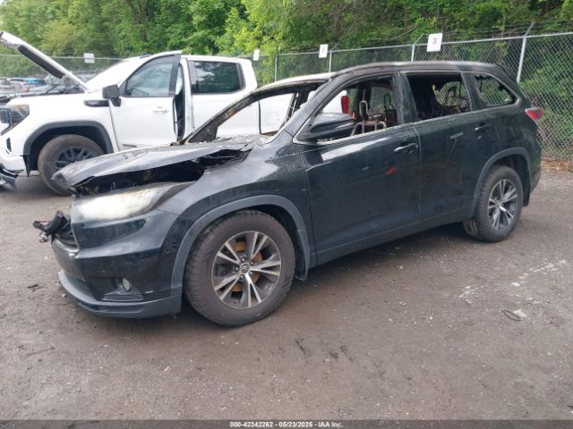 2016 TOYOTA HIGHLANDER 5TDJKRFH3GS505361 Photo 1