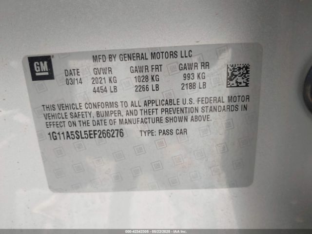 1G11A5SL5EF266276 Chevrolet Malibu 1fl