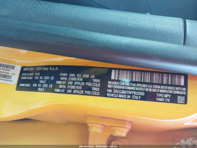 2015 JEEP RENEGADE ZACCJBAT9FPB33583 Photo 8