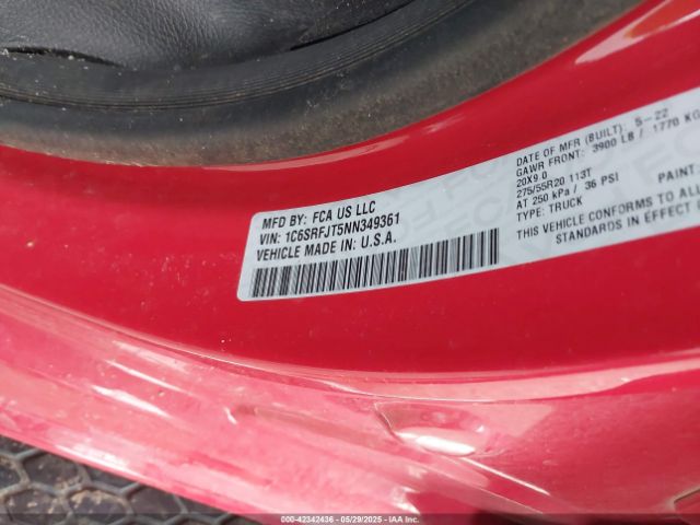 2022 RAM 1500 1C6SRFJT5NN349361 Photo 8