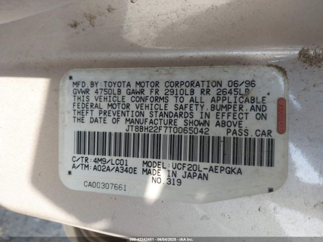 1996 LEXUS LS JT8BH22F7T0065042 Photo 8