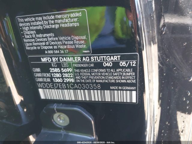 2012 MERCEDES-BENZ CL 63 AMG WDDEJ7EB1CA030358 Photo 8