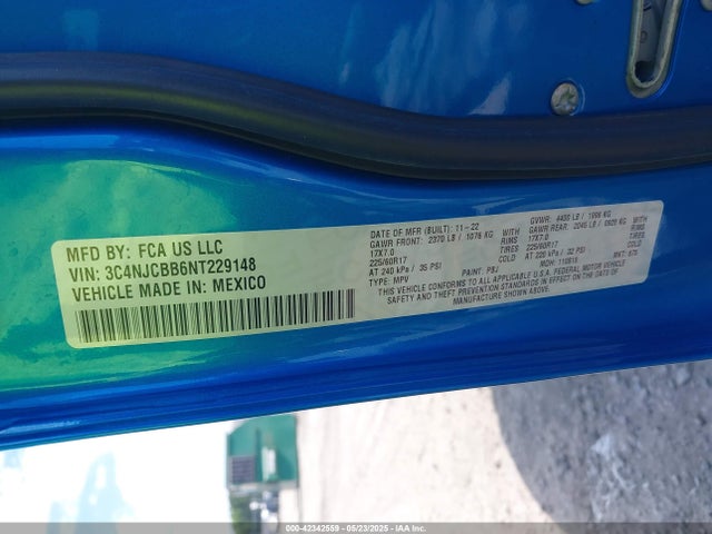 Jeep Compass 2022 3C4NJCBB6NT229148 Image 9