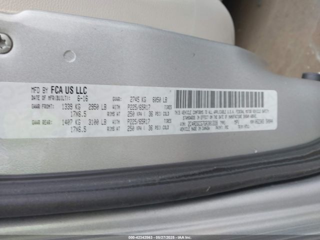 2C4RDGCG7GR381228 Dodge Grand Caravan Sxt
