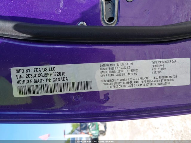 Dodge Charger 2023 2C3CDXGJ5PH672610 Image 9