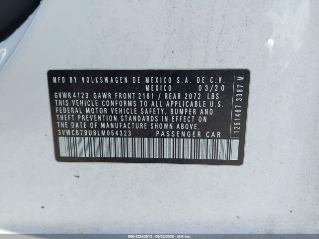 2020 VOLKSWAGEN JETTA 3VWCB7BU8LM054323 Photo 8
