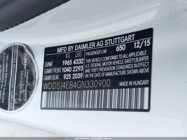 2016 MERCEDES-BENZ CLA 250 WDDSJ4EB4GN330900 Photo 8