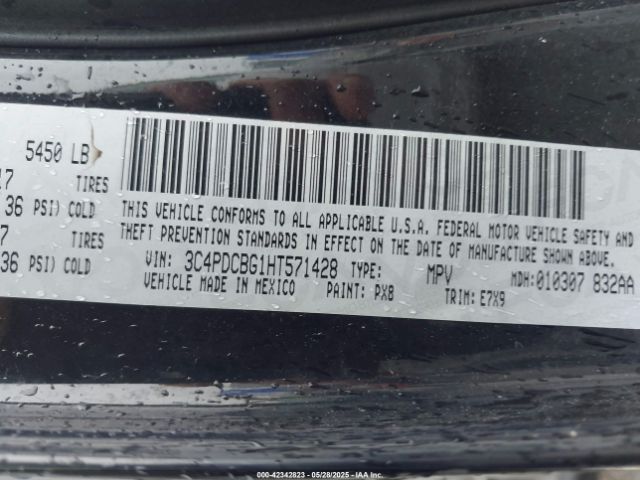 3C4PDCBG1HT571428 Dodge Journey Sxt