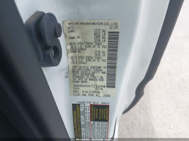 2020 NISSAN FRONTIER 1N6ED0CE4LN725848 Photo 8