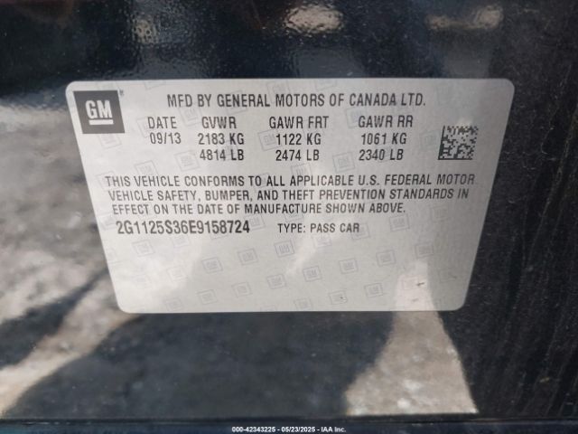 2G1125S36E9158724 Chevrolet Impala 2lt