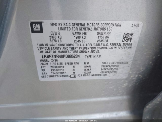 LRBFZNR40PD086284 Buick Envision Essence Fwd