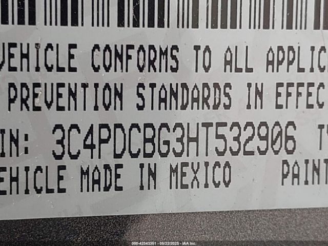 3C4PDCBG3HT532906 Dodge Journey Sxt