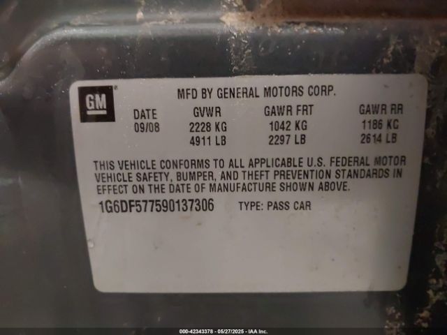 2009 CADILLAC CTS 1G6DF577590137306 Photo 8