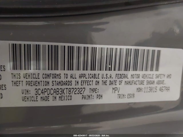 Dodge Journey Se Value Package 2019 3C4PDCAB3KT872327 Image 9