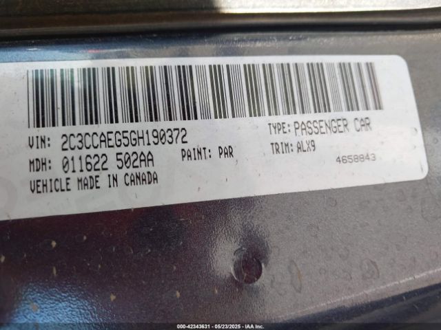 2016 CHRYSLER 300C 2C3CCAEG5GH190372 Photo 8