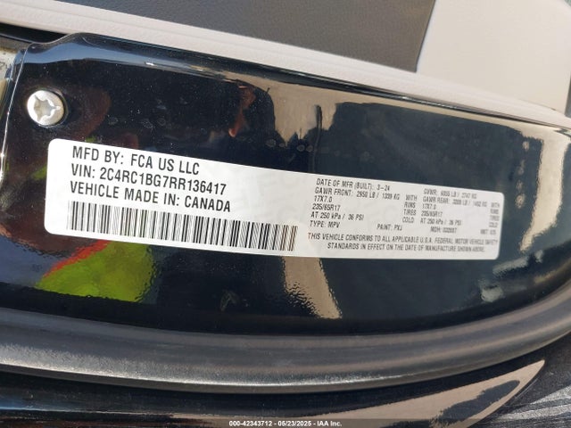 Chrysler Pacifica Touring L 2024 2C4RC1BG7RR136417 Image 9