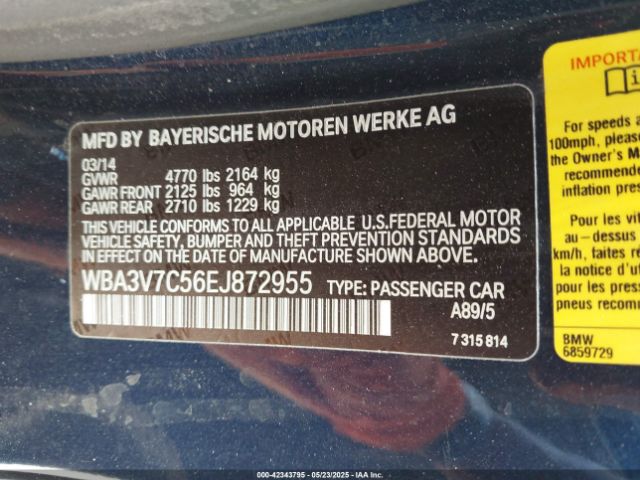 WBA3V7C56EJ872955 BMW 428i