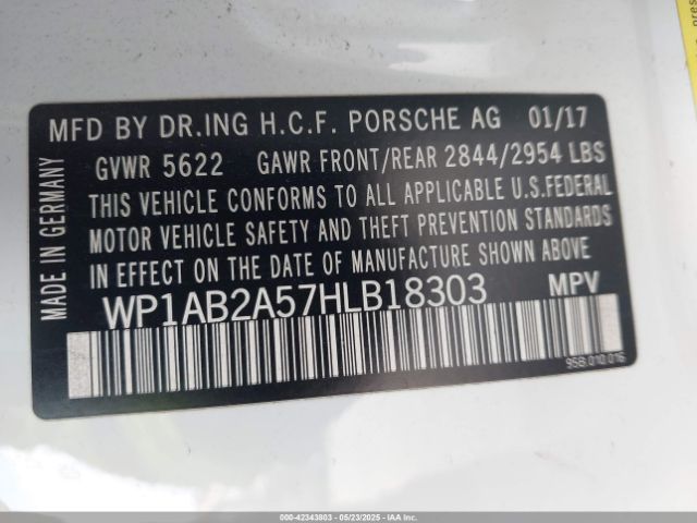 2017 PORSCHE MACAN WP1AB2A57HLB18303 Photo 8