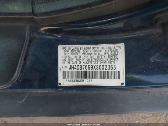 1999 ACURA INTEGRA JH4DB7659XS002365 Photo 8