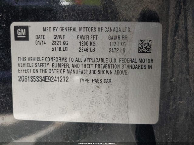 2014 CADILLAC XTS 2G61S5S34E9241272 Photo 8