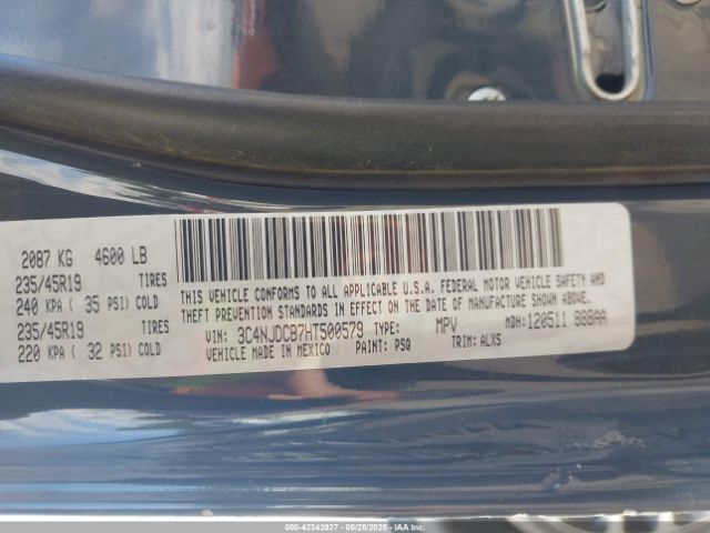 2017 JEEP NEW COMPASS 3C4NJDCB7HT500579 Photo 8