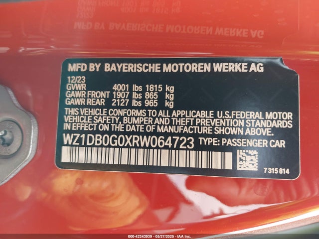 WZ1DB0G0XRW064723 Toyota Supra