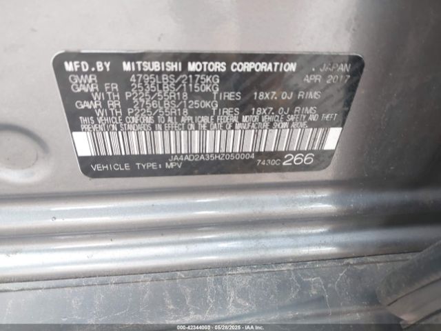 JA4AD2A35HZ050004 Mitsubishi Outlander Es
