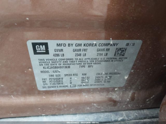 KL4CJASB8HB013636 Buick Encore Preferred