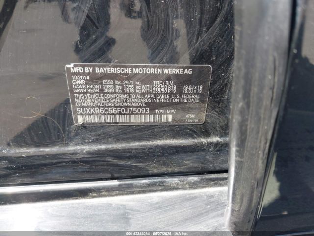 5UXKR6C56F0J75093 BMW X5 Xdrive50i