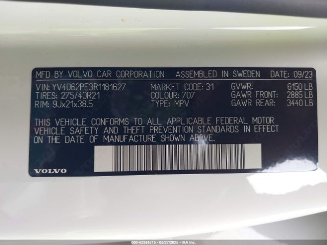 2024 VOLVO XC90 YV4062PE3R1181627 Photo 8