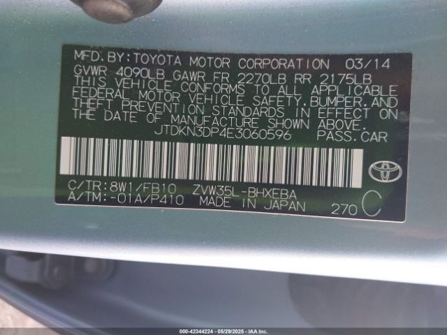 JTDKN3DP4E3060596 Toyota Prius Plug-in Advanced