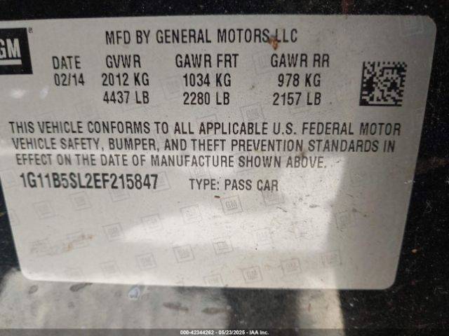 1G11B5SL2EF215847 Chevrolet Malibu 1ls