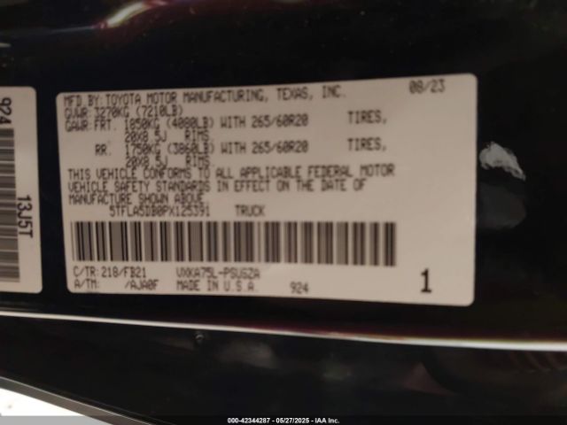 5TFLA5DB0PX125391 Toyota Tundra Sr5