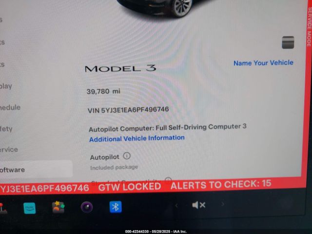 2023 TESLA MODEL 3 5YJ3E1EA6PF496746 Photo 6