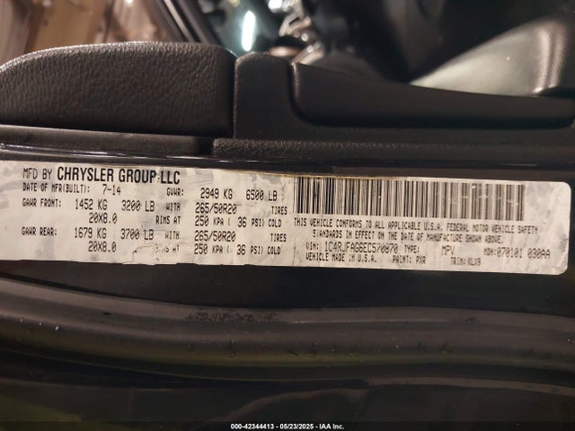 1C4RJFAG6EC570870 Jeep Grand Cherokee Altitude