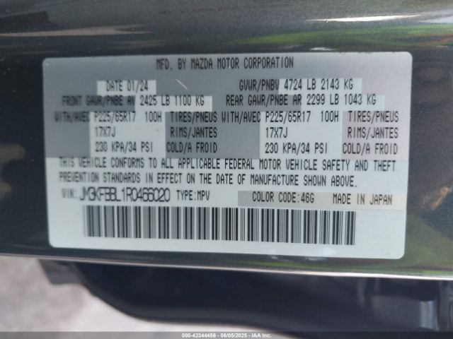 JM3KFBBL1R0466020 Mazda Cx-5 2.5 S Select