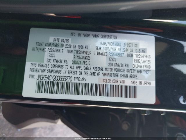 JM3KE4CY2G0656270 Mazda Cx-5 Touring