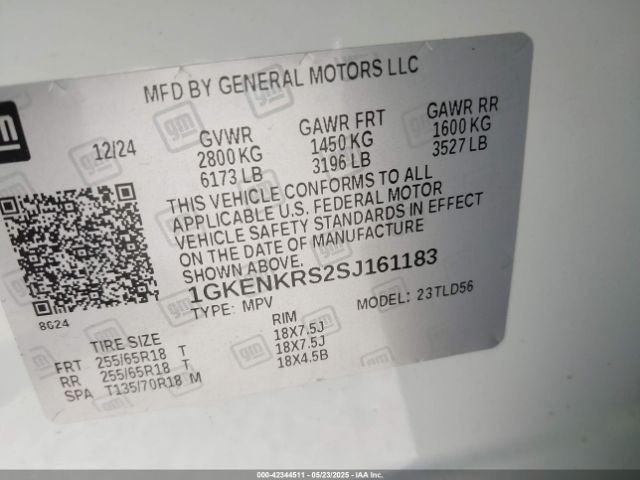 1GKENKRS2SJ161183 GMC Acadia Fwd Elevation